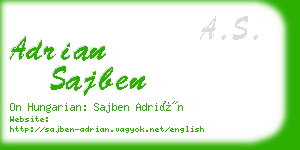 adrian sajben business card